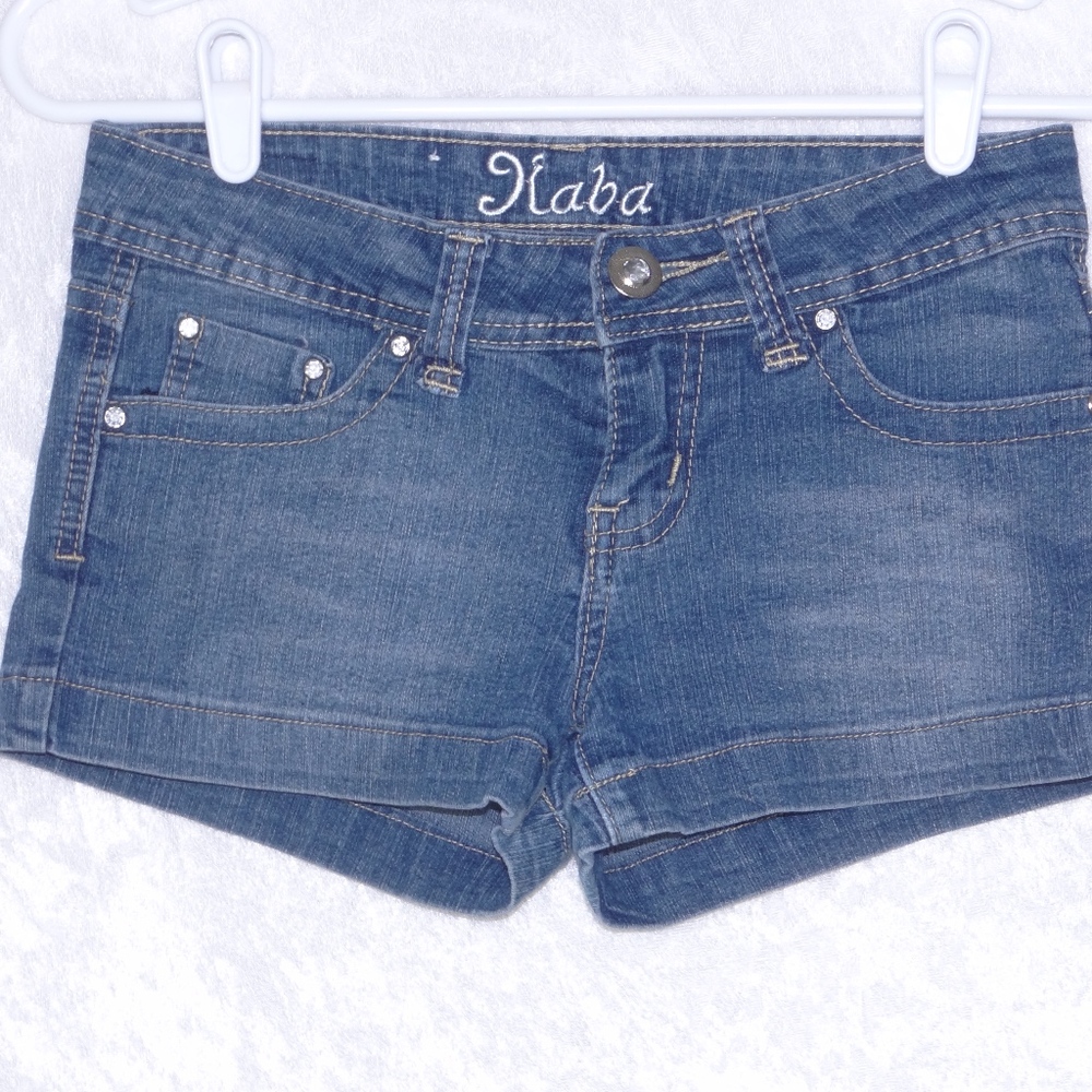 Kaba Jeans Shorts size 1 Cross Pockets